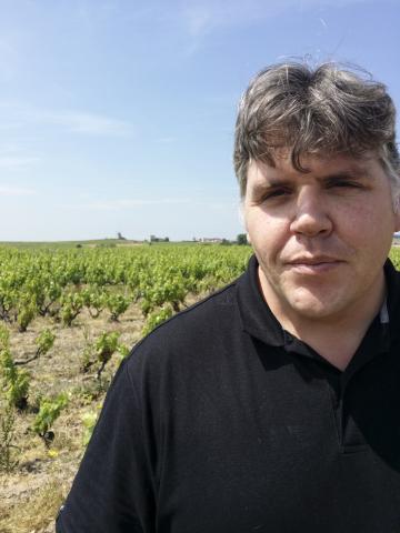 Thibault Liger-Belair in his Moulin-à-Vent vineyard